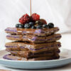 Waffle Arándanos con chocolate