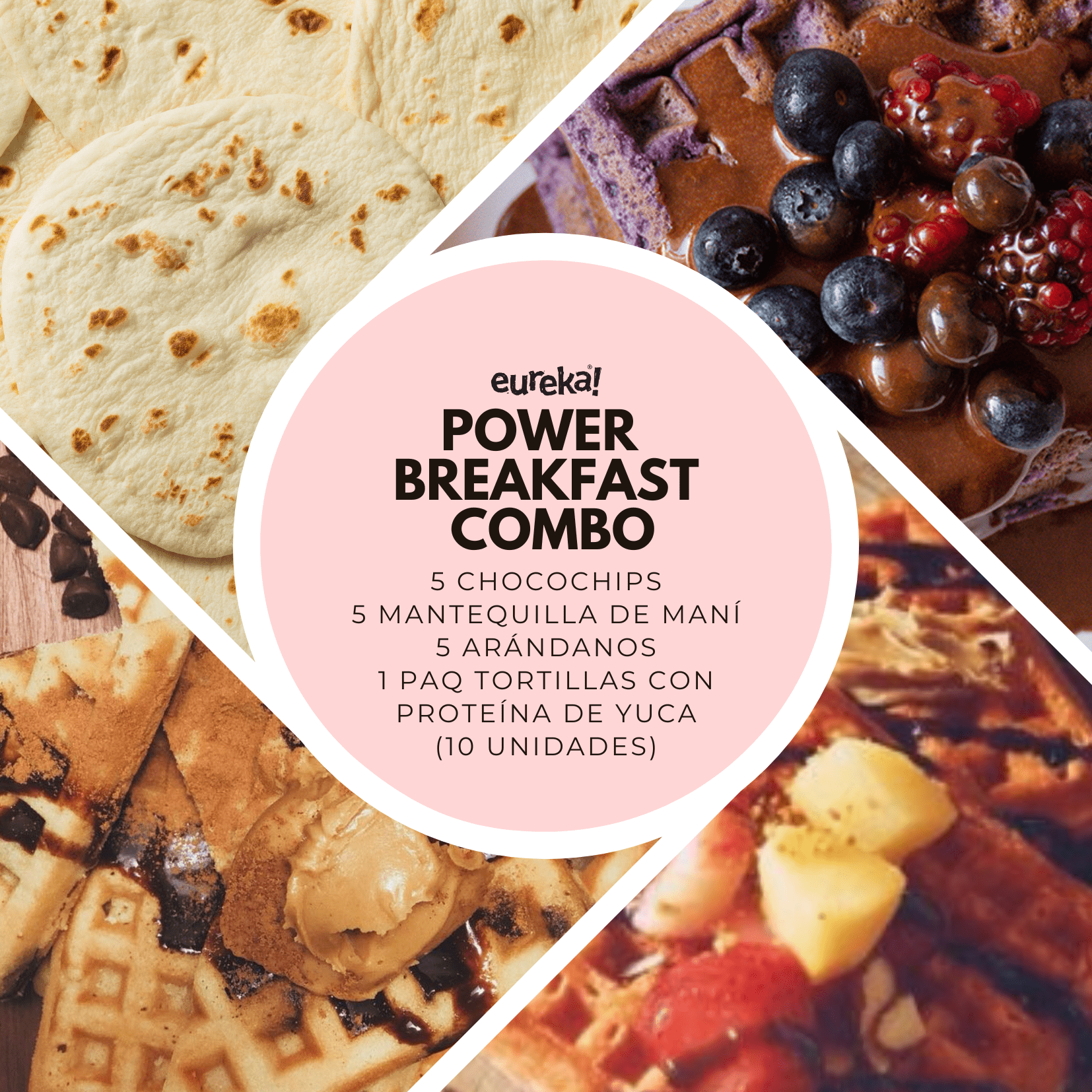 Brown Breakfast Collage Food Facebook Post (Invitation (Square)) (18)