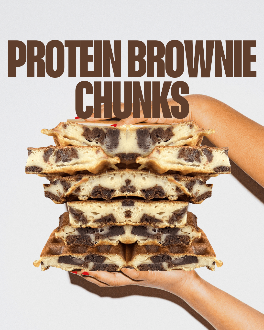 Waffle Protein Brownie Chunks